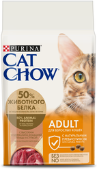 Сухой корм для кошек CAT CHOW с высоким содержанием домашней птицы и с уткой 1.5 кг