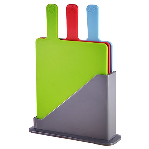 фото Набор разделочных досок / разноцветный / подставка в комплекте / 4 предмета mayer & boch