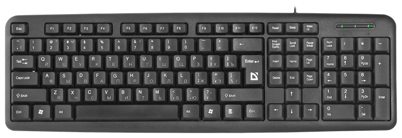 Defender Клавиатура Defender HB-420 #1 45420, черный (USB) (ret)