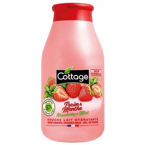 Cottage Moisturizing Shower Milk - Strawberry & Mint 250мл