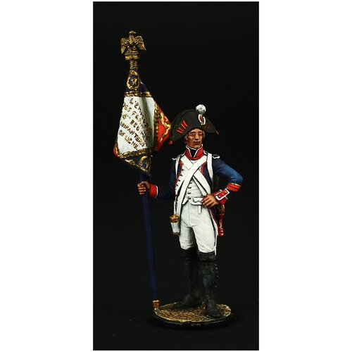 Оловянный солдатик SDS : Старший сержант - орлоносец 4-го линейного полка. Франция, 1805