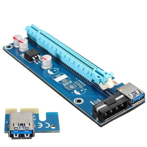 Райзер PCI-E Riser Card Ver.006S Райзер версии 006S для майнинг ферм майнинга видеокартUSB 3.0 (4 pin) raiser card tf 2u sbu m8251t83 l32 2f r01 tn83 b8251 pci e gen 4 riser