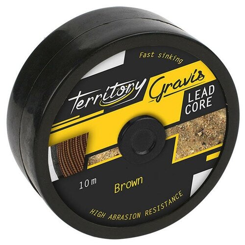 поводковый материал mikado mollia hooklink black brown 15 9 кг 20 м Поводковый материал MIKADO Gravis Leadcore brown, 15.9 кг, 10 м