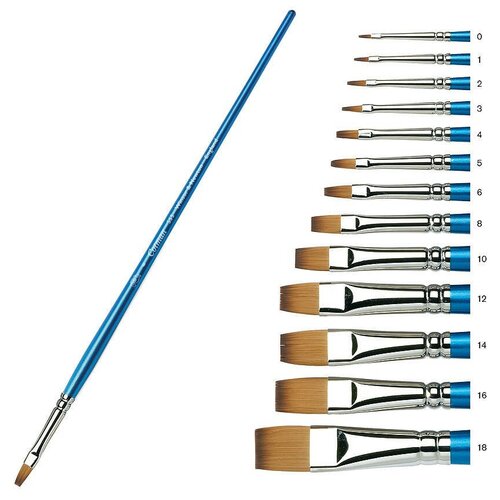 Кисть синтетика №6 плоская Winsor&Newton 