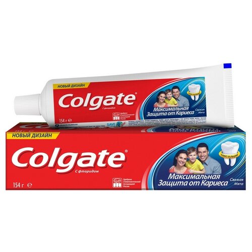 фото Зубная паста colgate защита от кариеса свежая мята fcn89276 2 шт.