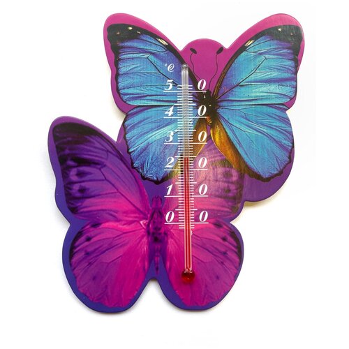 фото Термометр / термометр комнатный / термометр на магните "бабочки", зелено- голубой atlanfa