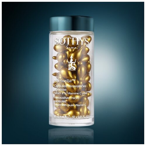 Sothys, Обновляющий антивозрастной концентрат с очищенным витамином C Renovatrices micro capsules, 60 шт. * 0,4 мл.