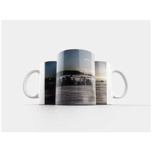 фото Кружка "зима, снег, вечернее солнце" 320 мл lotsprints