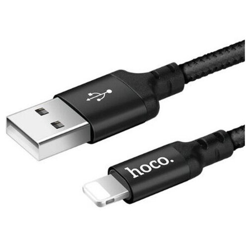 Кабель USB Hoco X14 Times speed Lightning, черный кабель переходник usb to lightning hoco x14i times speed lightning 2m черный