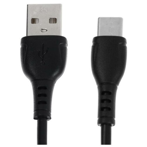 Кабель Borofone BX51, Type-C - USB, 3 A, 1 м, чёрный дата кабель usb 2 4a pd apple 8 pin type c borofone bx51 пвх 1м black
