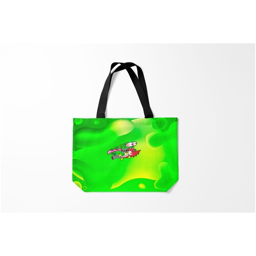 фото Сумка-шоппер / 46х35 см / популярные иллюстрации / urban style лизун на скейте burnettie