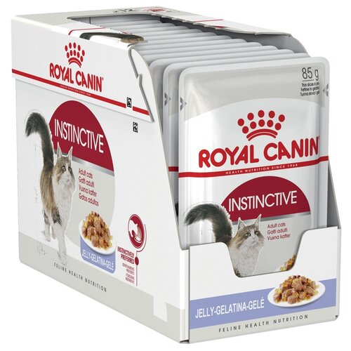 Влажный корм для кошек Royal Canin Instinctive, 34 шт. х 85 г (кусочки в желе)