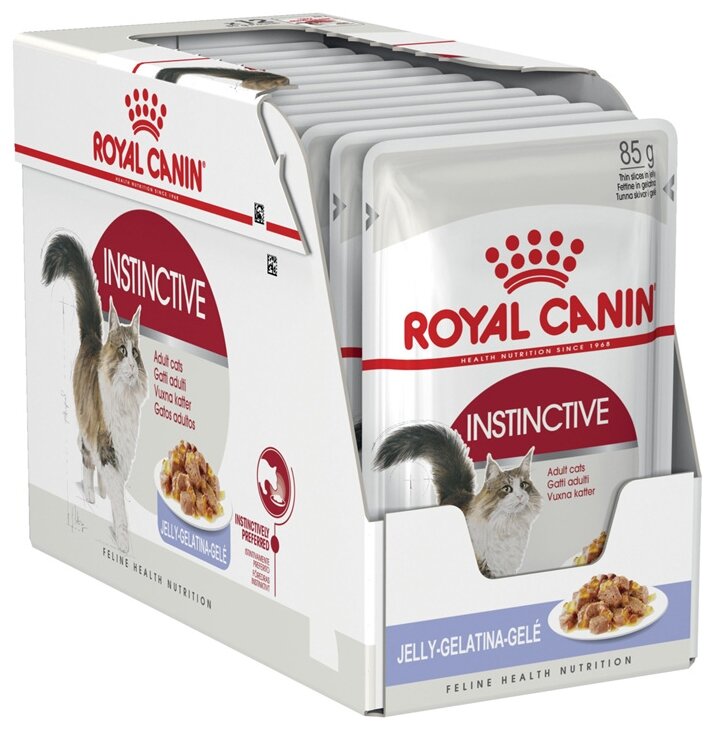 Влажный корм для кошек Royal Canin Instinctive 12 шт. х 85 г (кусочки в желе)
