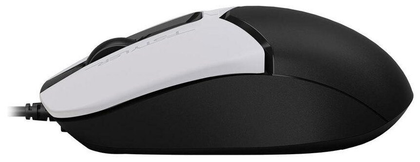 Мышь A4Tech Fstyler FM12S Panda белыйчерный оптическая 1200dpi silent USB 3but
