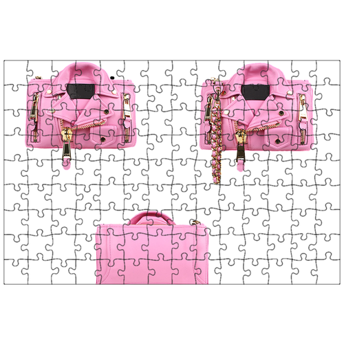 фото Магнитный пазл 27x18см."сумка, розовый, мода" на холодильник lotsprints