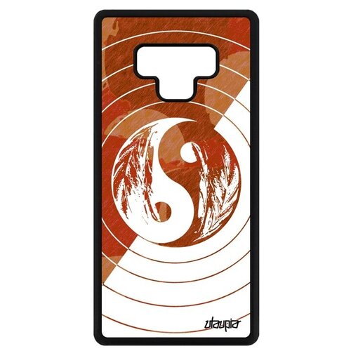 фото Противоударный чехол на смартфон // samsung galaxy note 9 // "инь и ян" стиль экилибр, utaupia, светло-коричневый
