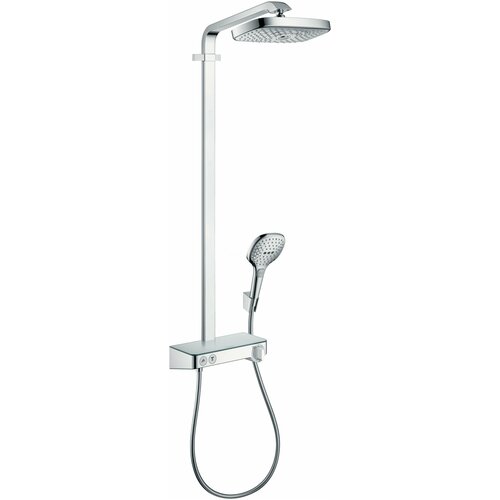 душевая стойка hansgrohe raindance select e 300 2jet showerpipe 27126400 белый хром 1600 мм Душевая стойка Hansgrohe Raindance Select E 300 2jet 27126000 Showerpipe