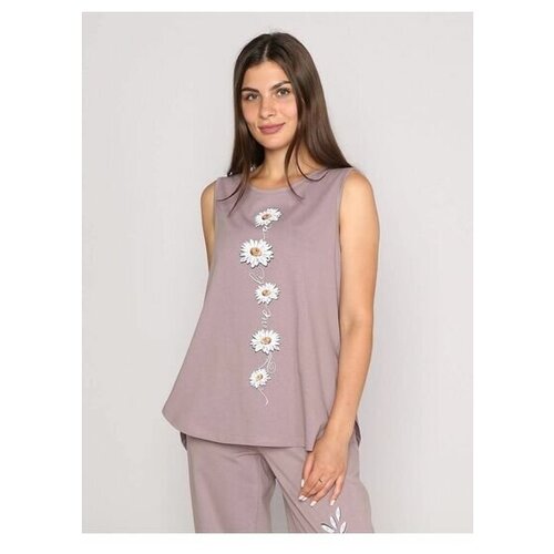 фото Майка женская "амелия" кулирка серый меланж style margo