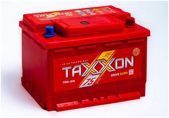 Аккумулятор автомобильный TAXXON DRIVE EURO 75R 700 А обр. пол. 75 Ач (702075)