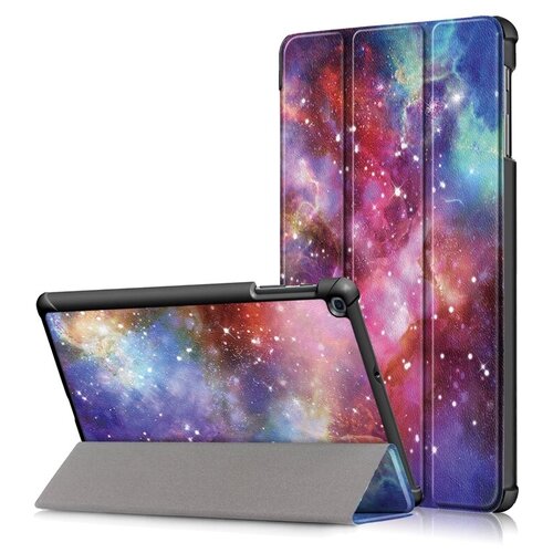 Чехол-обложка MyPads для Samsung Galaxy Tab A 10.1 SM-T510 SM-T515 (2019) тонкий умный кожаный на пластиковой основе с трансформацией в подставку. case for samsung galaxy tab a 10 1 sm t510 t515 tablet adjustable folding stand cover for samsung galaxy tab a 10 1 2019 case