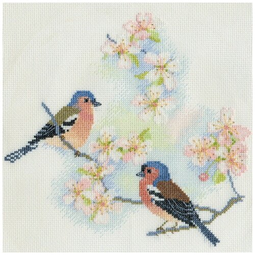 набор для вышивания chaffinches Набор для вышивания Derwentwater BB02 Chaffinches & Blossoms