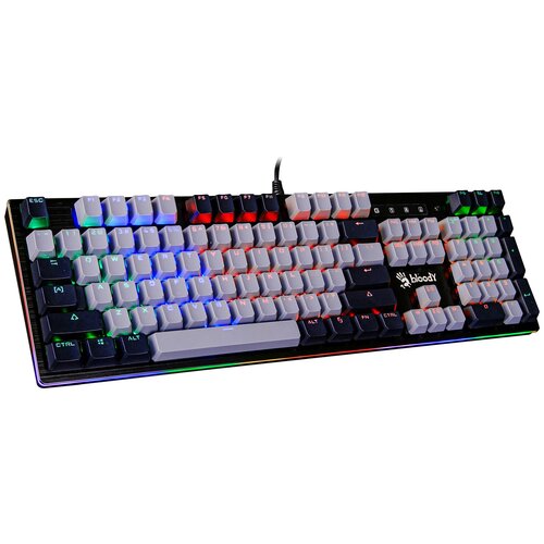 Клавиатура A4Tech Bloody B828N механическая черныйсерый USB for gamer LED B828N GREYBLACK 787800₽