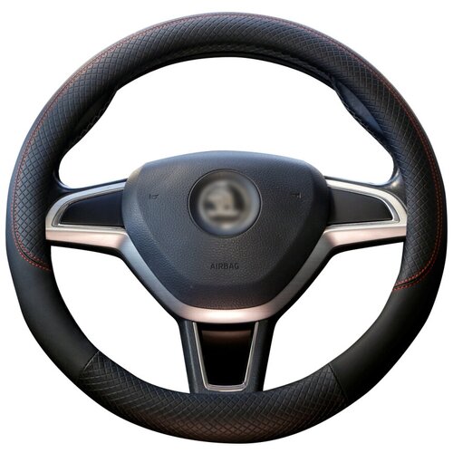 Оплетка модельная CLIM ART для Skoda Rapid, стеганая, Черный