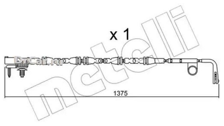 Датчик Износа Торм. Колодок Land Rover Range Rover Sport/Range Rover 12- Перед. Metelli арт. SU316