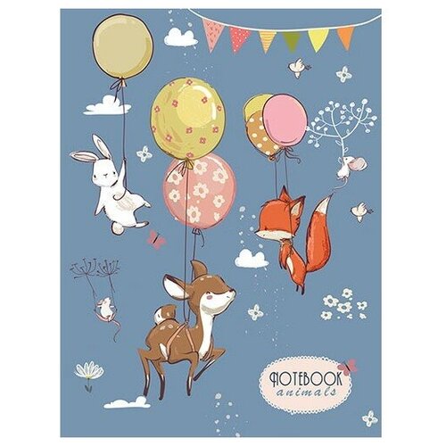 АппликА С3628-08 Зап книжка детская А6 48 л, обл лам карт