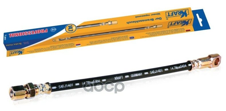 KRAFT KT003052 Шланг тормозной передний ВАЗ 2101 OBERKRAFT