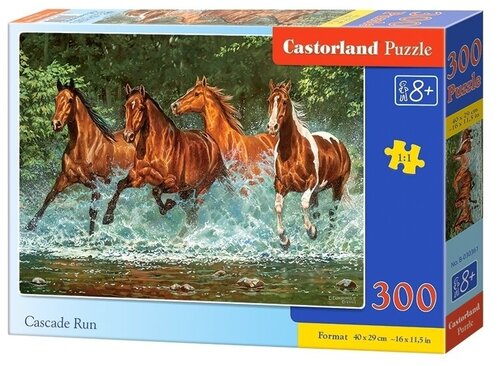 Пазл Castorland 300 деталей: Лошади, бегущие по воде