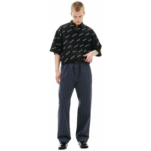 фото Balenciaga хлопковые брюки в полоску 48