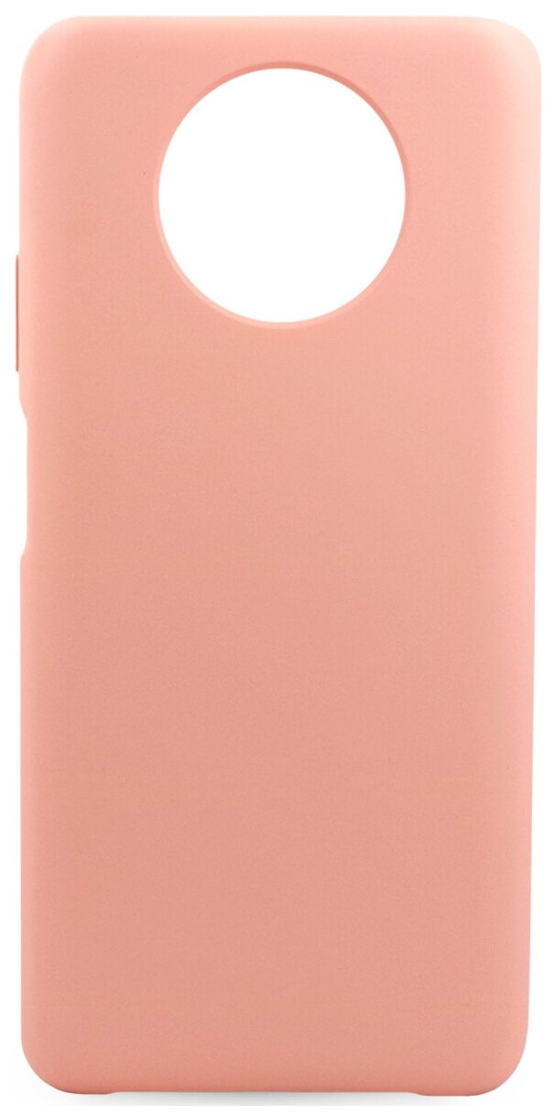 Силиконовый чехол для Xiaomi Redmi Note 9T / Защитный чехол для телефона Сяоми Редми Ноте 9Т с премиум покрытием Софт Тач (Розовый)