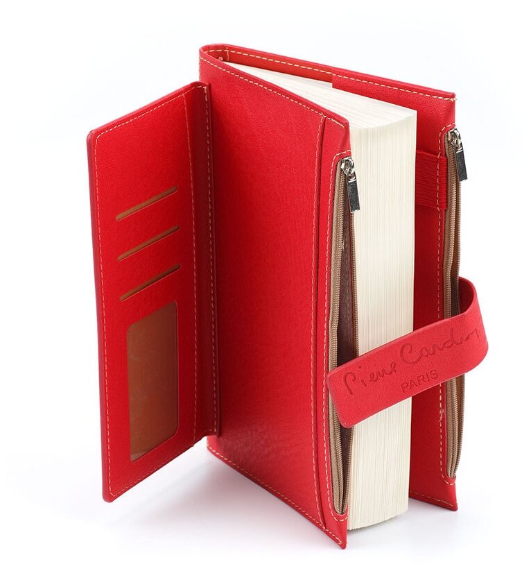 Записная книжка Pierre Cardin красная в обложке, 21,5х15,5х3,5 см, шт PC190-F04-3