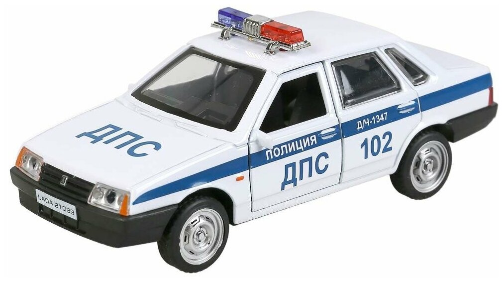 Машинка инерционная для мальчиков Lada 21099 "Спутник" Полиция Технопарк