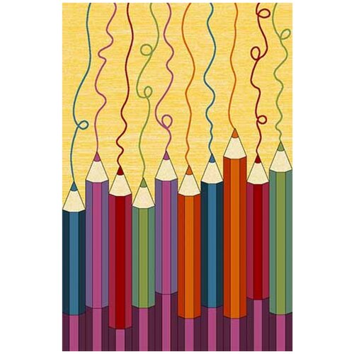 Ковер CRYSTAL - Прямоугольник Многоцветный, Детский, Россия (100 см. на 150 см.)