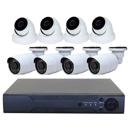 Комплект видеонаблюдения AHD PS-link KIT-B808HD 8 камер 8Мп комплект видеонаблюдения ahd 8мп ps link kit a801hd 1 камера для помещения