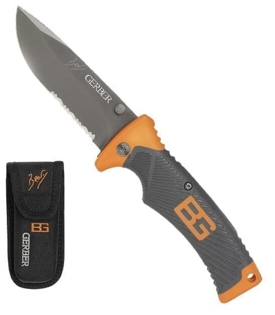 Нож Gerber (Гербер) Bear Grylls (Беар Гриллс) (Беар Гриллс) Folding Sheath Knife блистер 31-000752