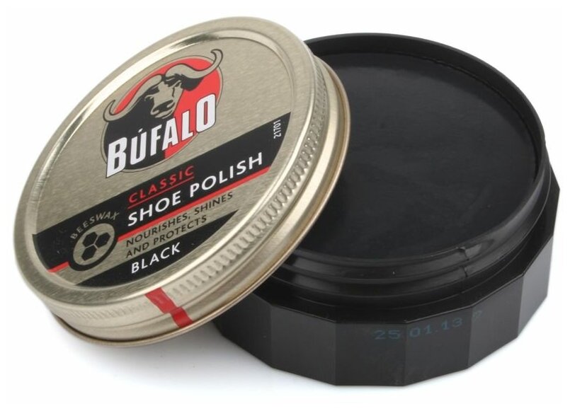 Крем для обуви BUFALO SHOE POLISH 75 ml черный