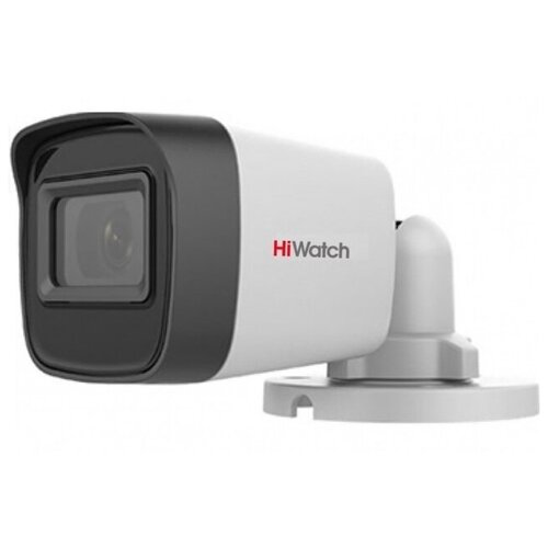 Камера видеонаблюдения аналоговая HiWatch DS-T500 С 6 mm 6-6мм HD-CVI HD-TVI цветная корпбелый 402500₽