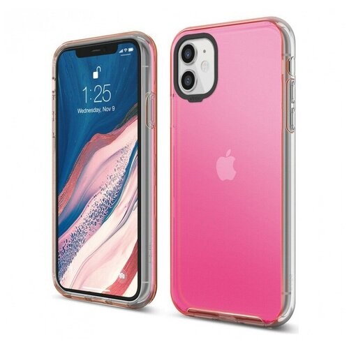 фото Чехол elago hybrid case для iphone 11, цвет неоновый розовый (es11hb61-npk)