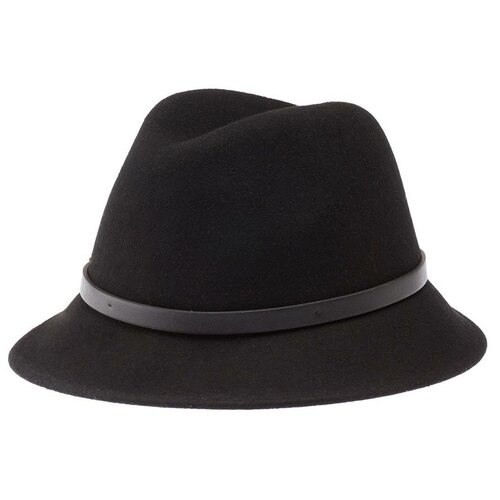 фото Шляпа федора betmar демисезонная, шерсть, утепленная, размер uni, черный