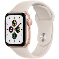 Умные часы Apple Watch Series SE Gen 1 40 мм Aluminium Case GPS, золотистый/сияющая звезда