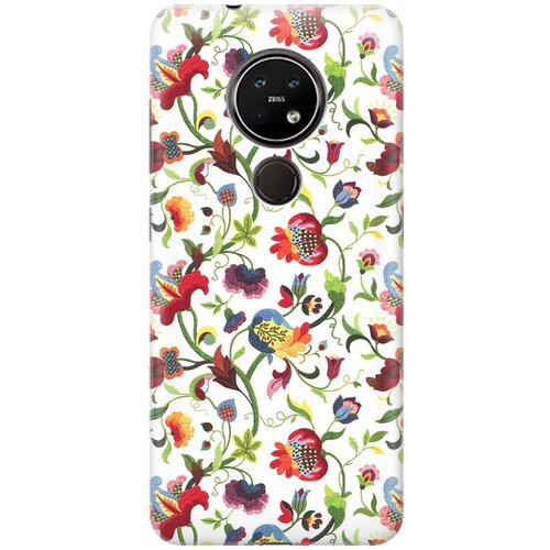 фото Re:pa накладка transparent для nokia 6.2 / 7.2 с принтом "цветочный узор"