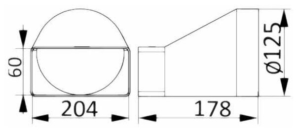 Соединитель плоский/круглый канал 620СП12,5КП - фотография № 3