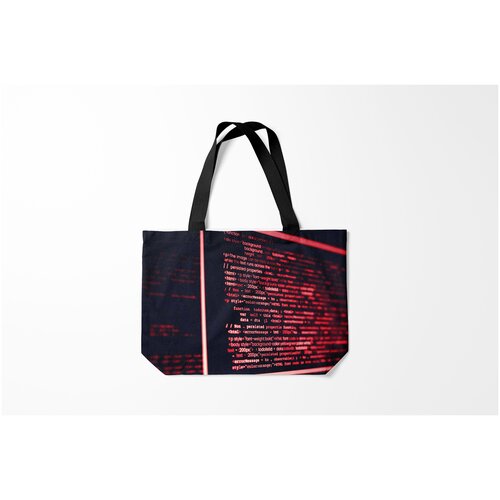 фото Сумка-шоппер / 46х35 см / программисты / принты для программистов html and php burnettie