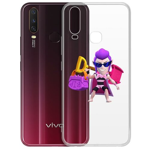 фото Чехол-накладка clear case brawl stars-пляжный мортис для vivo y11/y12/y17 krutoff group