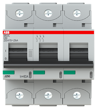 Автоматический выключатель ABB S803C (C) 25kA 80 А