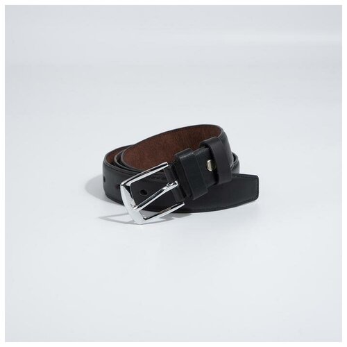 фото Ремень, ширина 2.8 см, винт, пряжка металл, цвет чёрный rusexpress