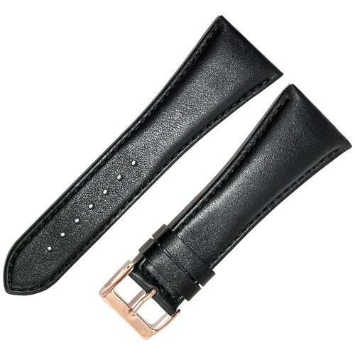 фото Ремешок 1070-292-201 черный кожаный ремень для мужских наручных часов из натуральной кожи 29 х20 мм м идеально для ника мила